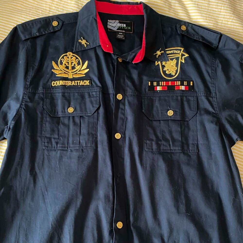 Military styled shirt for men XXL